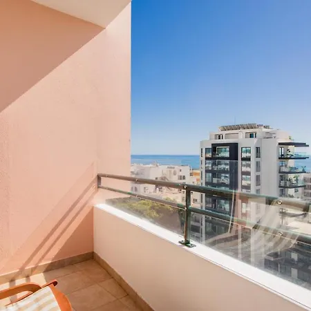 Sea View W/ Balcony By Lovelystay Apartman Quarteira